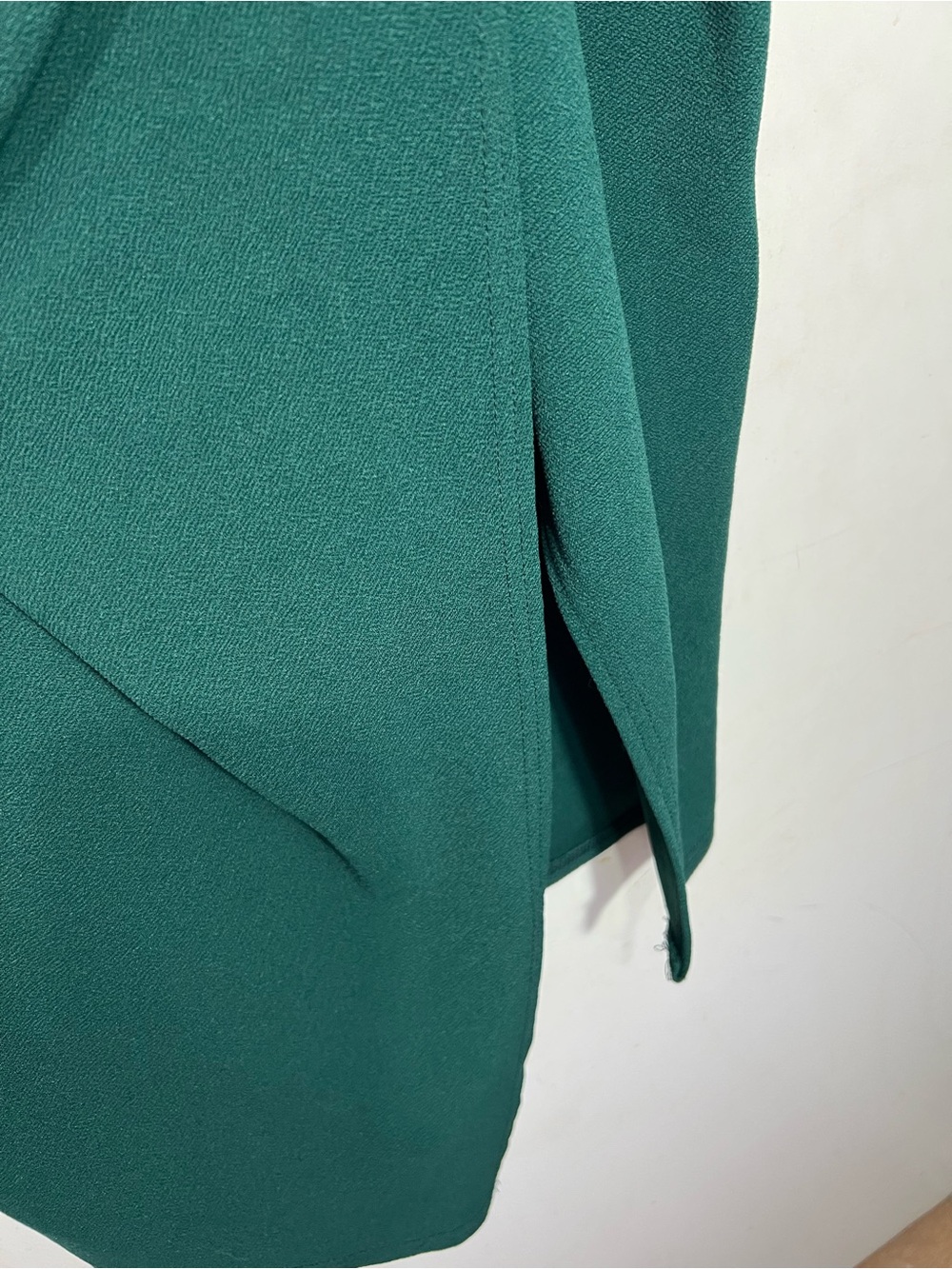 PrettyLittleThing Teal Asymmetrical Bodycon green Dress Size 16 - Picture 5 of 8